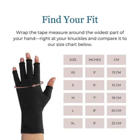 GRACE&ABLE Compression Gloves Dusky Plum Purple Size Medium - Picture 7 of 7